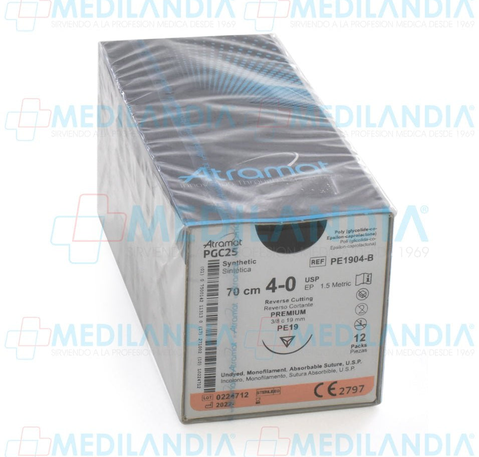 Sutura Monocryl monofilamento 4 - 0 - Sutura - ATRAMAT - MEDILANDIA | Tienda de productos médicos