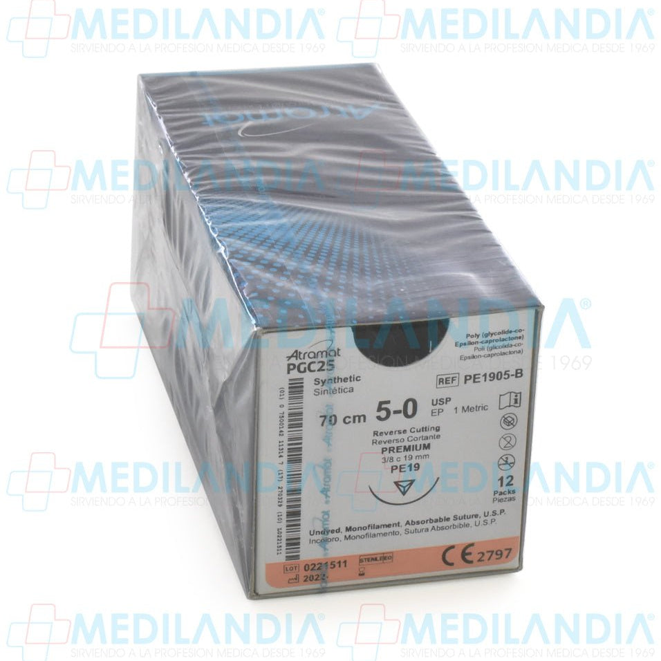 Sutura Monocryl monofilamento 5 - 0 - Sutura - ATRAMAT - MEDILANDIA | Tienda de productos médicos