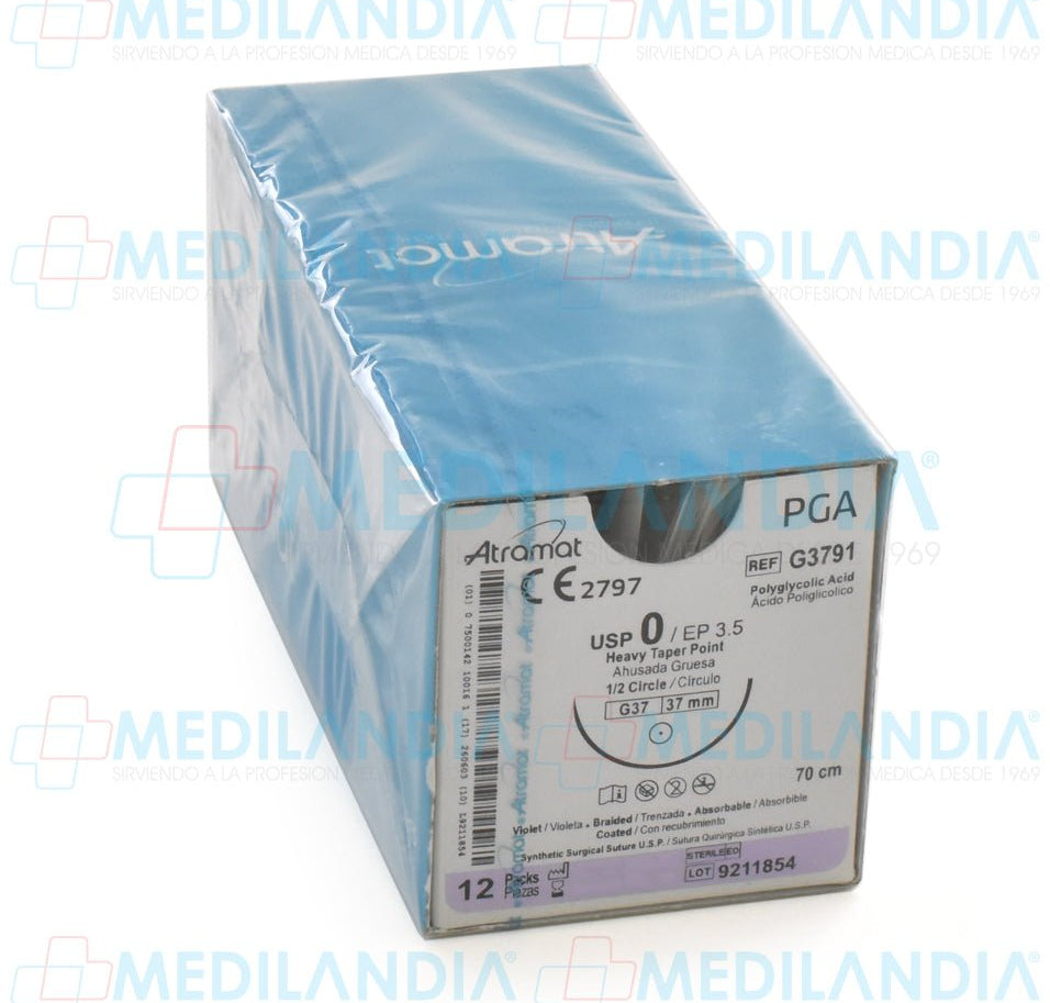 Sutura Vicryl violeta monofilamento 0 - Sutura - ATRAMAT - MEDILANDIA | Tienda de productos médicos