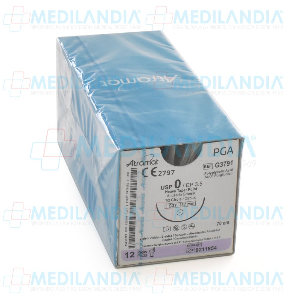 Sutura Vicryl violeta monofilamento 0 - Sutura - ATRAMAT - MEDILANDIA | Tienda de productos médicos