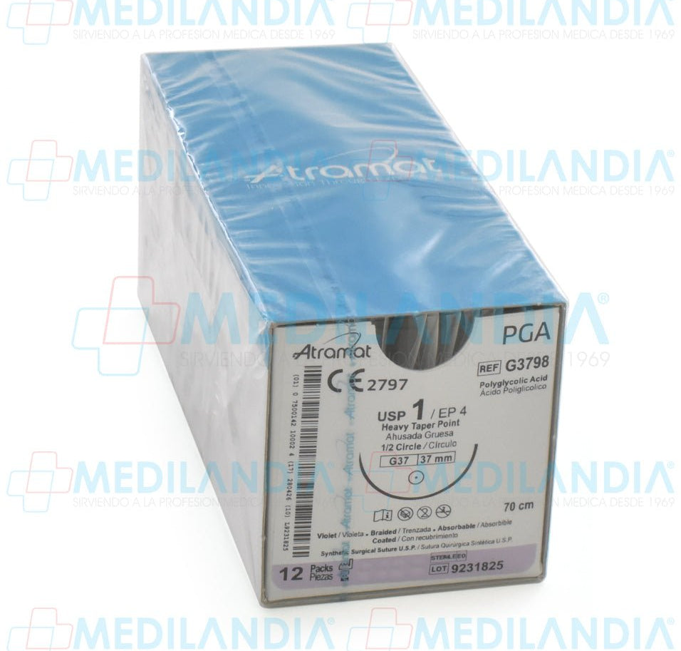 Sutura Vicryl violeta monofilamento 1 - Sutura - ATRAMAT - MEDILANDIA | Tienda de productos médicos
