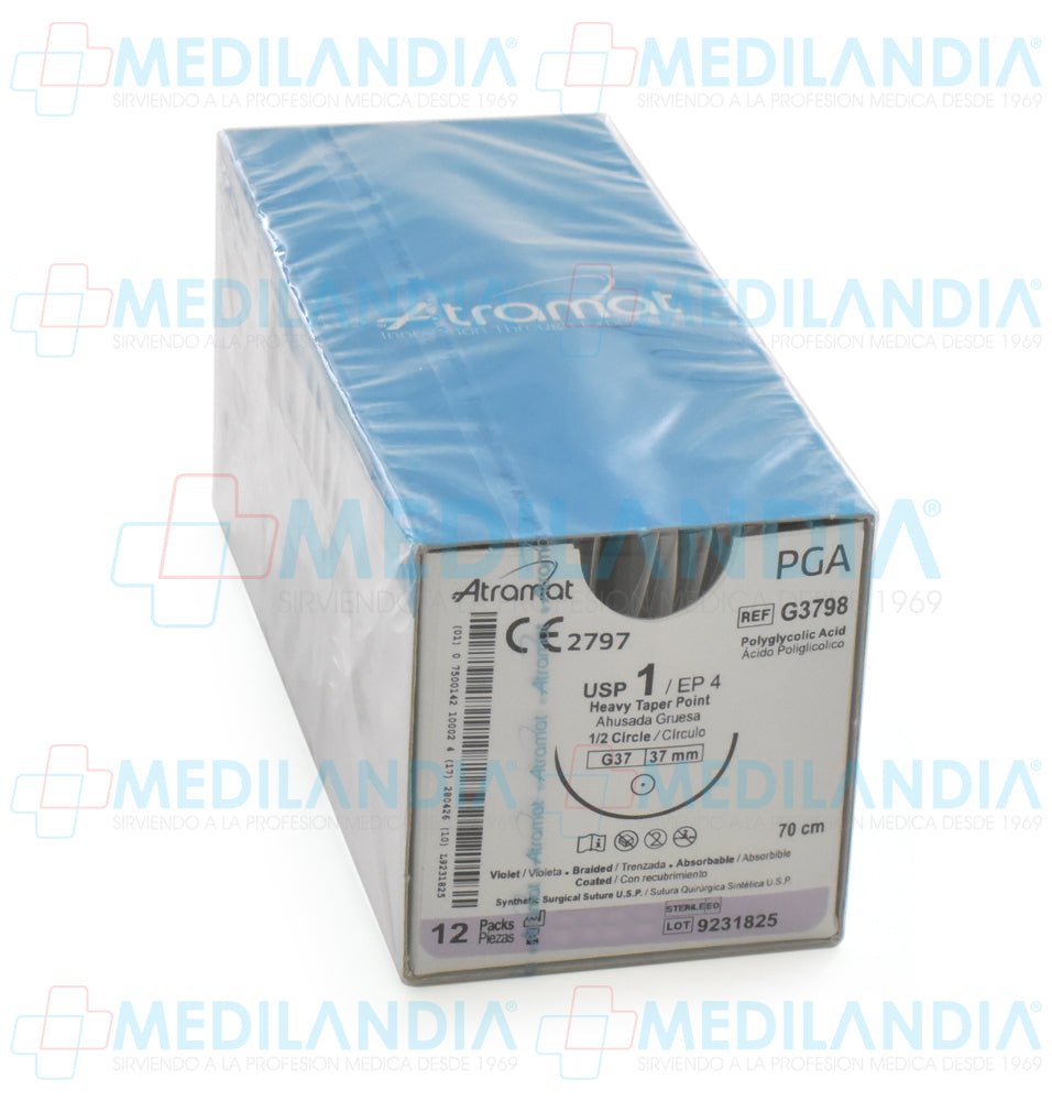 Sutura Vicryl violeta monofilamento 1 - Sutura - ATRAMAT - MEDILANDIA | Tienda de productos médicos