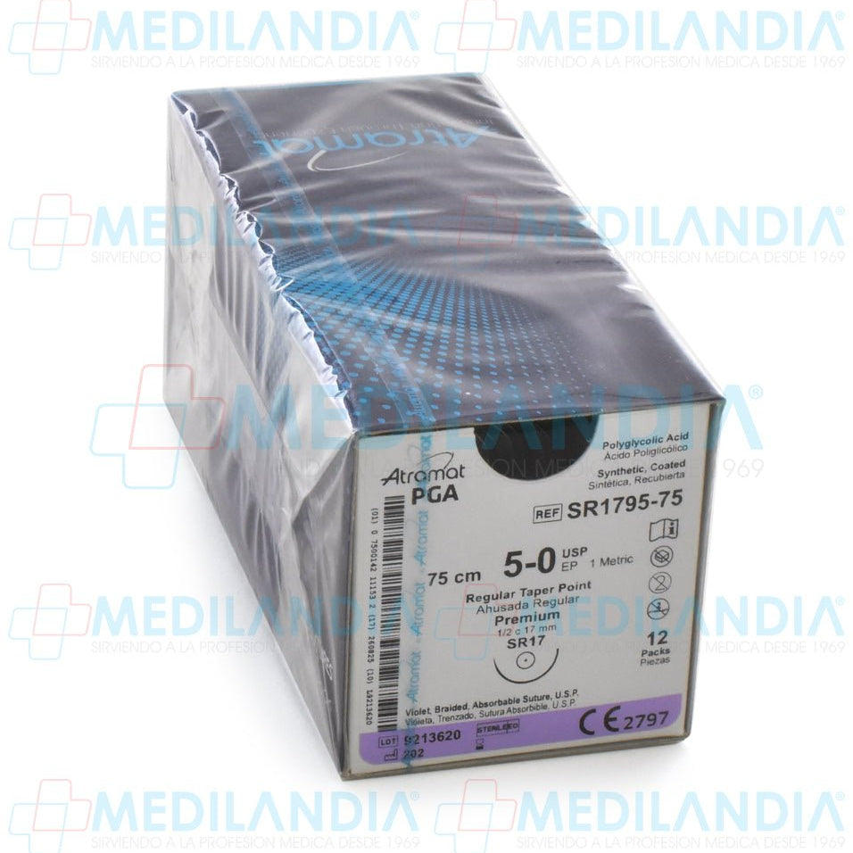 Sutura Vicryl violeta monofilamento 5 - 0 - Sutura - ATRAMAT - MEDILANDIA | Tienda de productos médicos