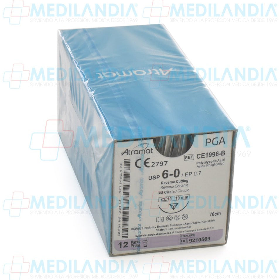 Sutura Vicryl violeta monofilamento 6 - 0 - Sutura - ATRAMAT - MEDILANDIA | Tienda de productos médicos