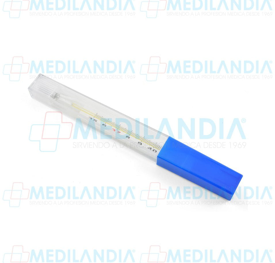 Termómetro mercurial oral plano - Termometro mercurial - MEDILANDIA- MEDILANDIA | Tienda de productos y equipos médicos de calidad en México | Soluciones profesionales para clínicas, hospitales y consultorios.