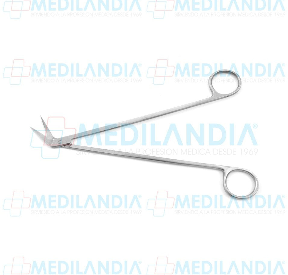Tijera DeBakey angulada puntas agudas 22 cm - Tijeras - HP- MEDILANDIA | Tienda de productos y equipos médicos de calidad en México | Soluciones profesionales para clínicas, hospitales y consultorios.