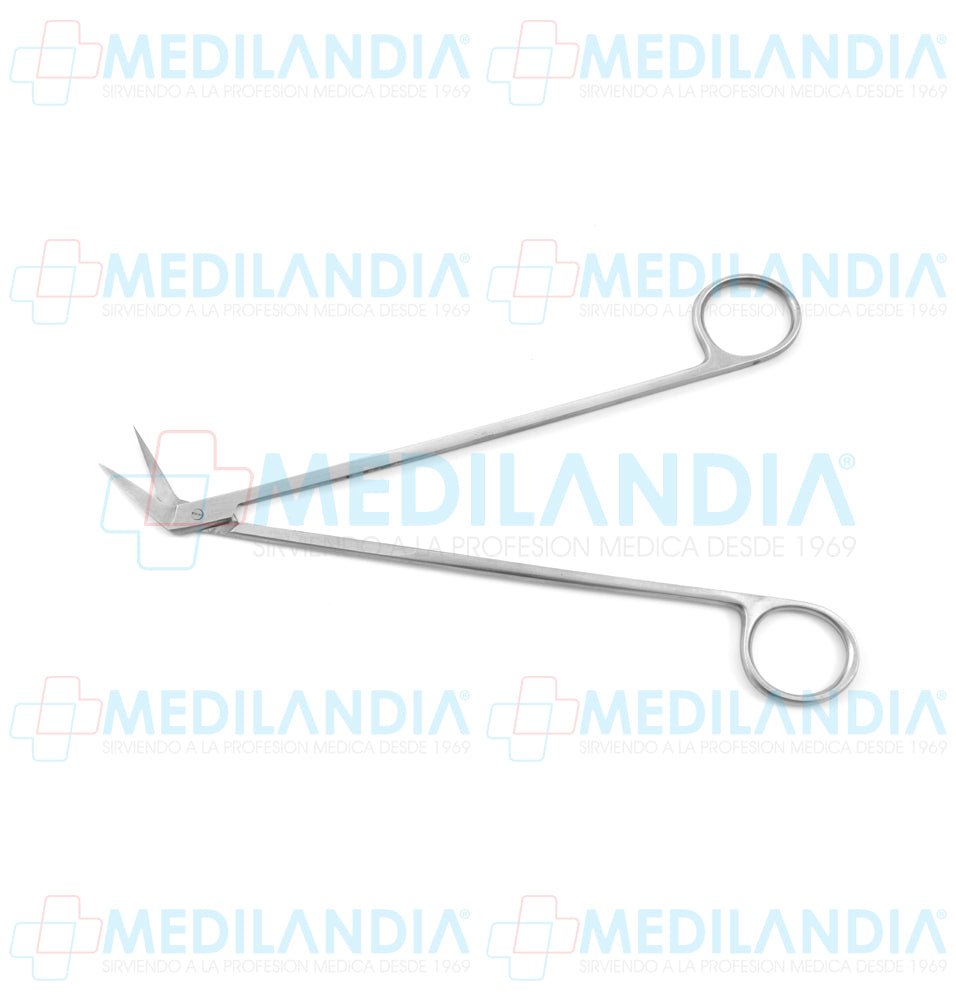 Tijera DeBakey angulada puntas agudas 22 cm - Tijeras - HP- MEDILANDIA | Tienda de productos y equipos médicos de calidad en México | Soluciones profesionales para clínicas, hospitales y consultorios.