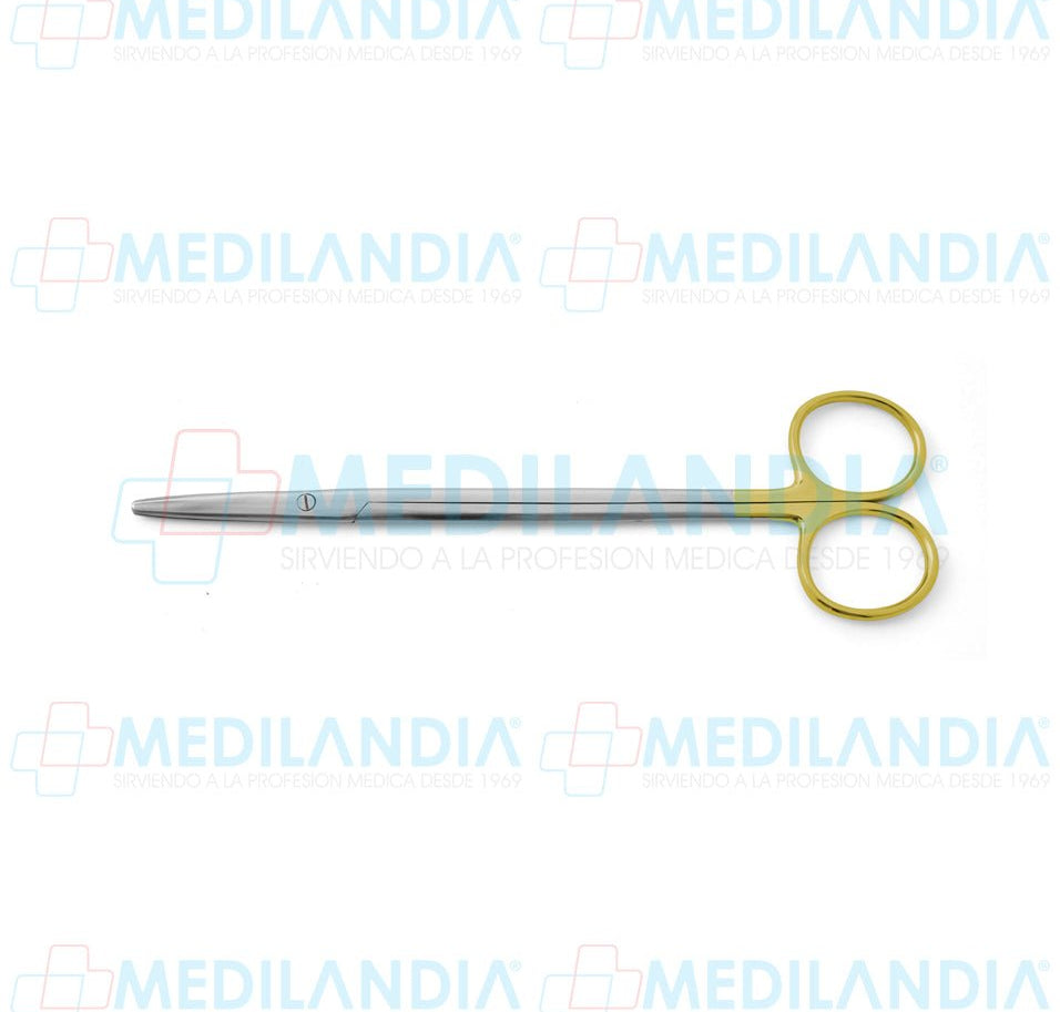 Tijera Metzenbaum recta con insertos de carburo de tungsteno puntas romas 18 cm - Tijeras - HP- MEDILANDIA | Tienda de productos y equipos médicos de calidad en México | Soluciones profesionales para clínicas, hospitales y consultorios.