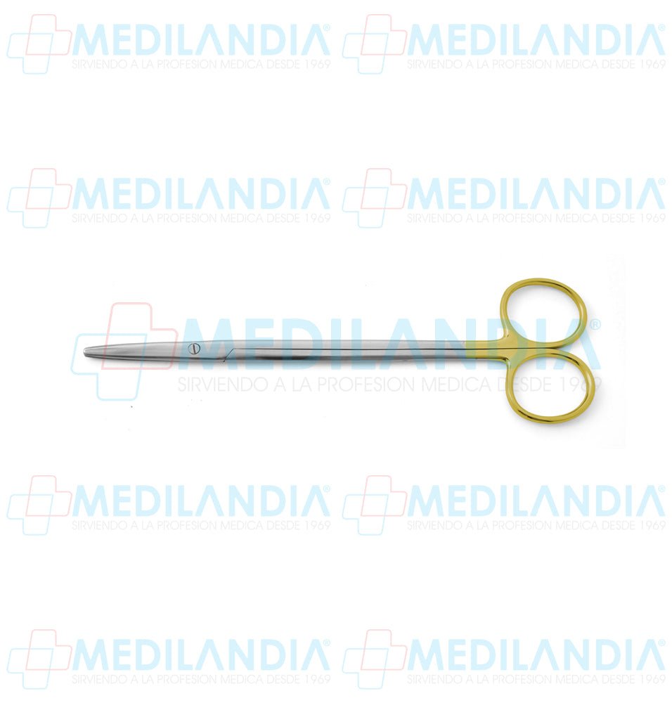 Tijera Metzenbaum recta con insertos de carburo de tungsteno puntas romas 18 cm - Tijeras - HP- MEDILANDIA | Tienda de productos y equipos médicos de calidad en México | Soluciones profesionales para clínicas, hospitales y consultorios.