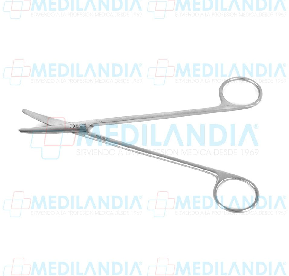 Tijeras Metzenbaum curva 18 cm - Tijera - HP - MEDILANDIA | Tienda de productos y equipos médicos de calidad en México | Soluciones profesionales para clínicas, hospitales y consultorios.
