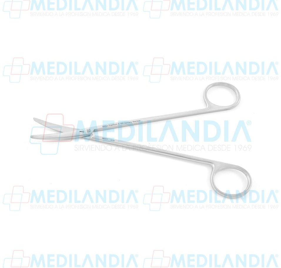 Tijeras Metzenbaum patrón estándar curva 17.8 cm Miltex - Tijera - MILTEX- MEDILANDIA | Tienda de productos y equipos médicos de calidad en México | Soluciones profesionales para clínicas, hospitales y consultorios.
