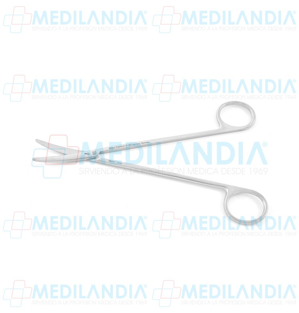 Tijeras Metzenbaum patrón estándar curva 17.8 cm Miltex - Tijera - MILTEX- MEDILANDIA | Tienda de productos y equipos médicos de calidad en México | Soluciones profesionales para clínicas, hospitales y consultorios.