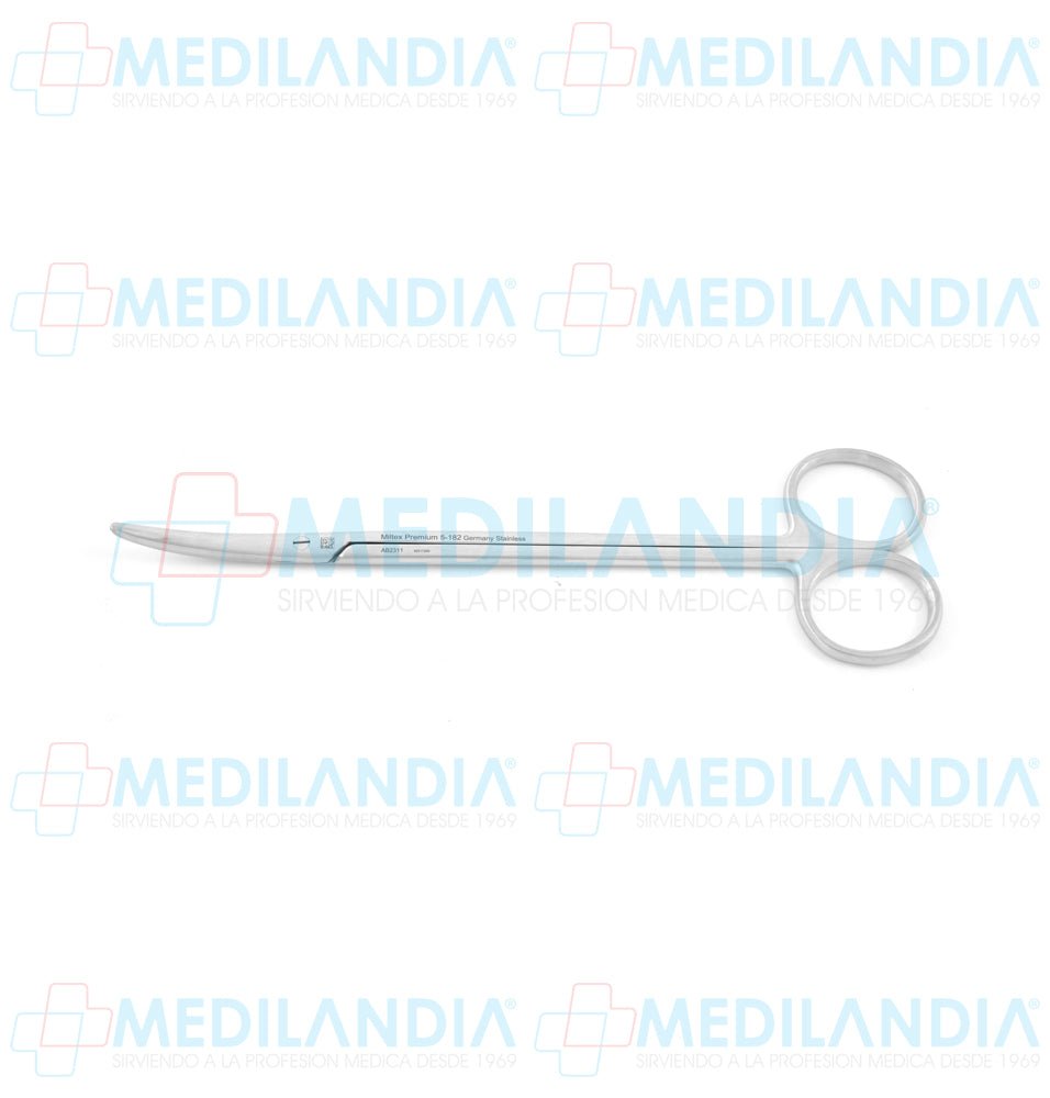Tijeras Metzenbaum patrón estándar curva 17.8 cm Miltex - Tijera - MILTEX- MEDILANDIA | Tienda de productos y equipos médicos de calidad en México | Soluciones profesionales para clínicas, hospitales y consultorios.