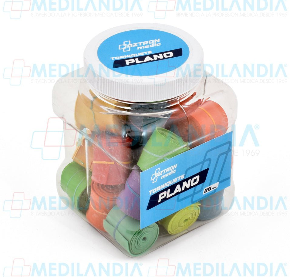 Torniquete plano de látex - Torniquete - AZTRON MEDIC - MEDILANDIA | Tienda de productos y equipos médicos de calidad en México | Soluciones profesionales para clínicas, hospitales y consultorios.