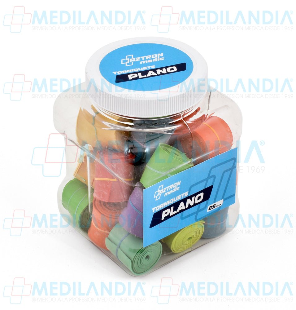 Torniquete plano de látex - Torniquete - AZTRON MEDIC - MEDILANDIA | Tienda de productos y equipos médicos de calidad en México | Soluciones profesionales para clínicas, hospitales y consultorios.