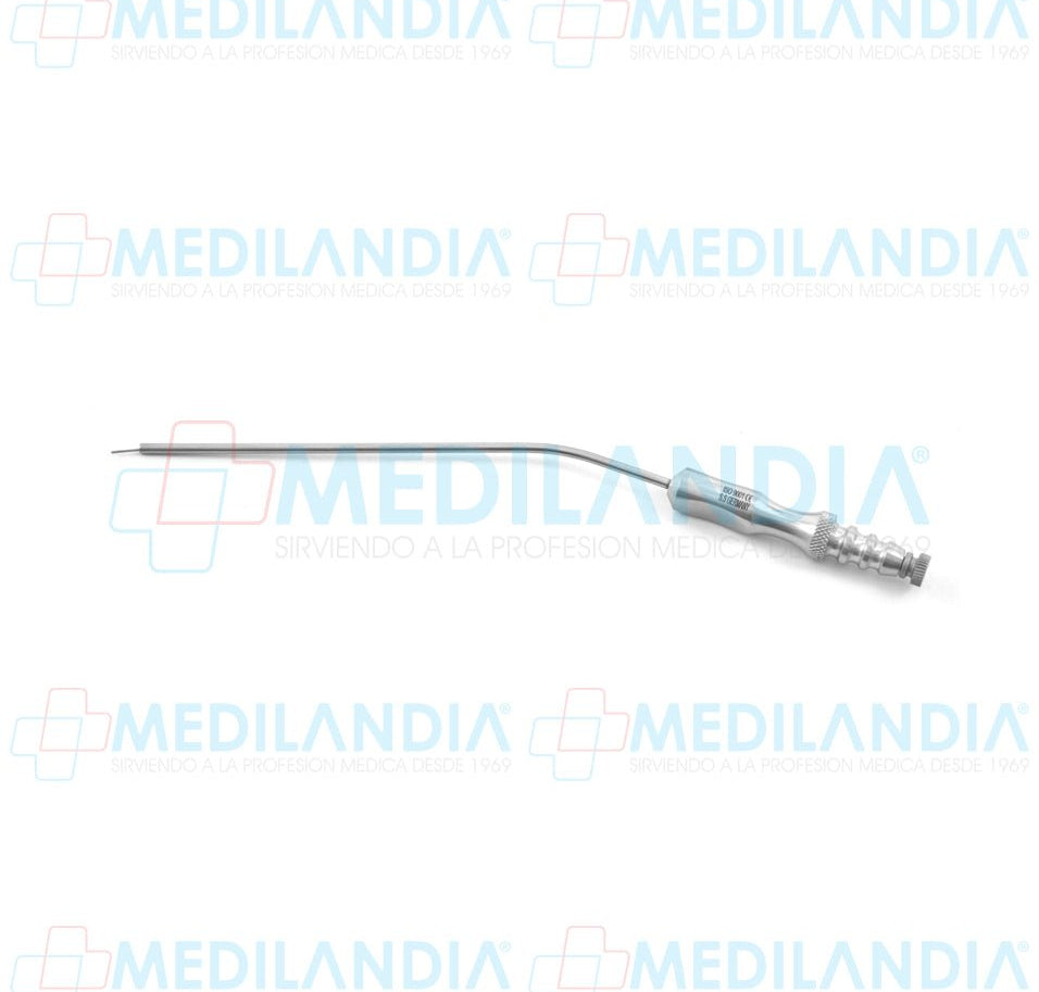 Tubo cánula de succión Frazier Ferguson angülado con control manual - Canula - HP- MEDILANDIA | Tienda de productos y equipos médicos de calidad en México | Soluciones profesionales para clínicas, hospitales y consultorios.