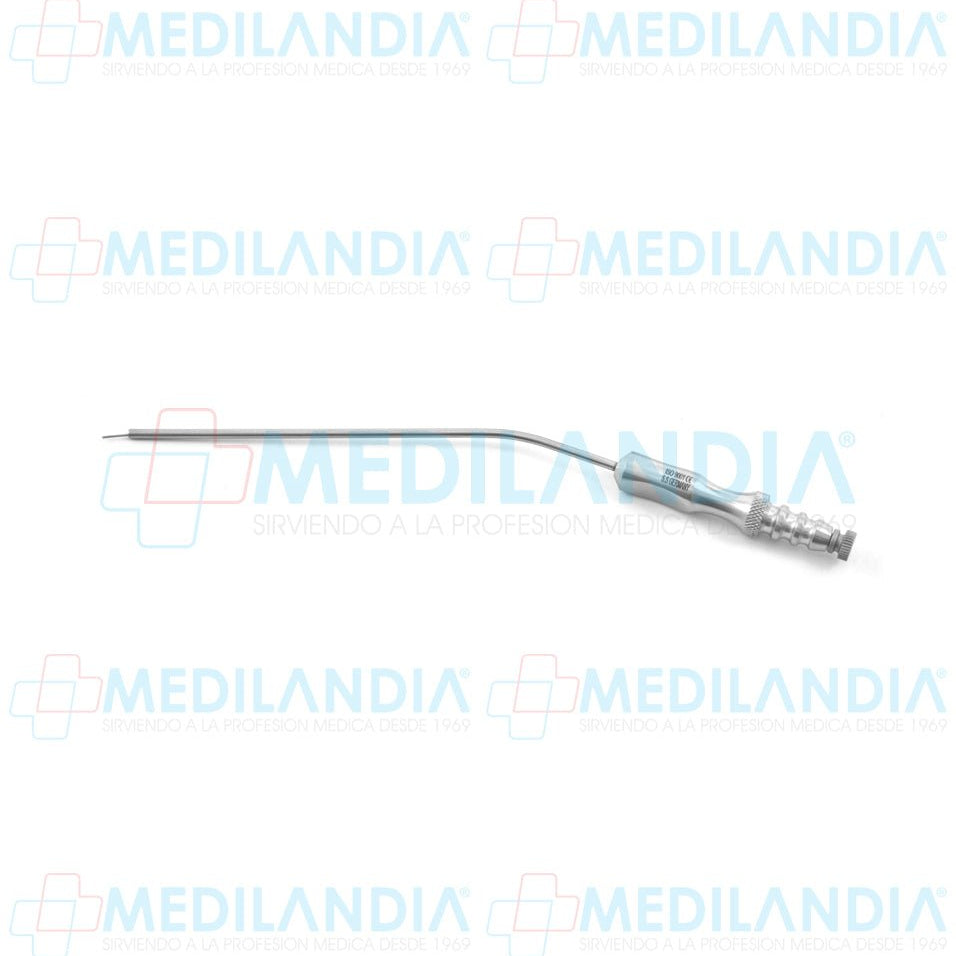 Tubo cánula de succión Frazier Ferguson angülado con control manual - Canula - HP- MEDILANDIA | Tienda de productos y equipos médicos de calidad en México | Soluciones profesionales para clínicas, hospitales y consultorios.