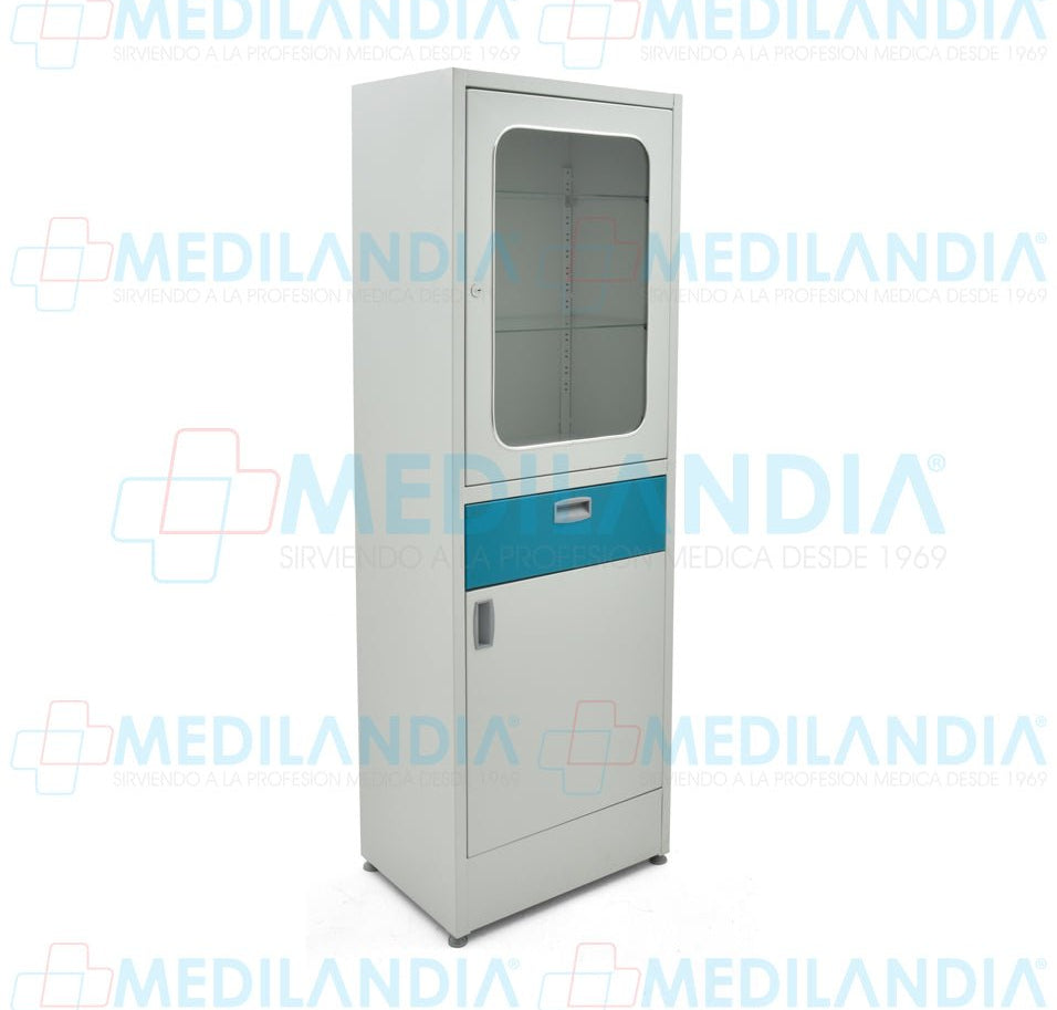 Vitrina sencilla esmaltada con pintura termo endurecible - Vitrina - MEDILANDIA - MEDILANDIA | Tienda de productos y equipos médicos de calidad en México | Soluciones profesionales para clínicas, hospitales y consultorios.